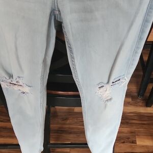 Old Navy Light Blue Ripped Skinny Jeans